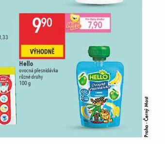 Globus Hello ovocná přesnídávka nabídka