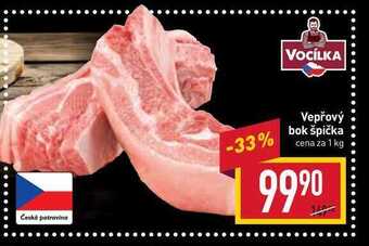 Billa Vepřový bok špička cena za 1 kg nabídka