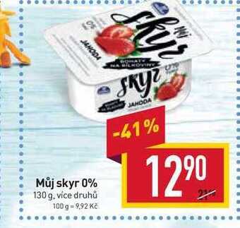 Billa Můj skyr 0% 130 g nabídka
