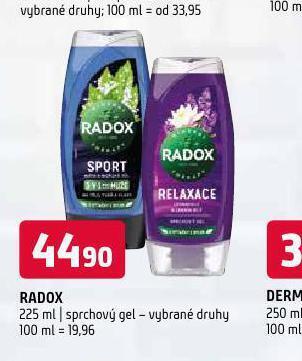 Terno Radox sprchový gel nabídka