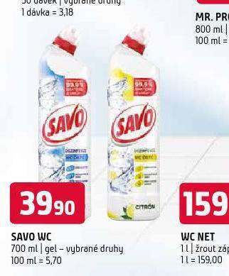 Terno Savo wc gel nabídka