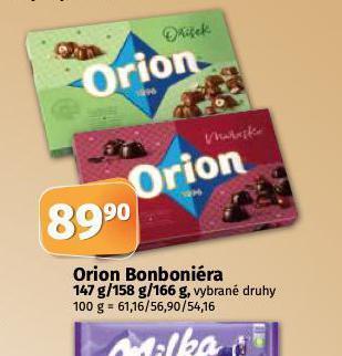 Coop Orion bonboniéra nabídka