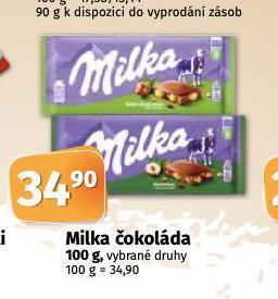 Coop Milka čokoláda nabídka
