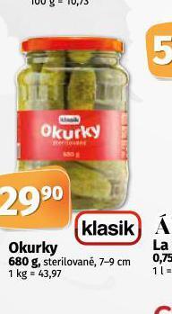 Coop Okurky nabídka