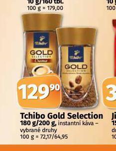 Coop Tchibo gold selection instantní káva nabídka