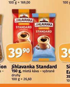 Coop Jihlavanka standard mletá káva nabídka