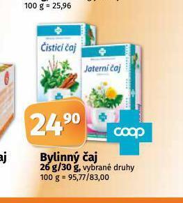 Coop Bylinný čaj nabídka