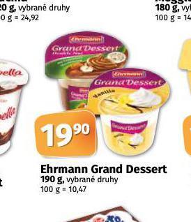 Coop Ehrmann grand dessert nabídka