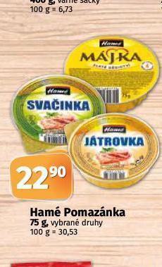 Coop Hamé pomazánka nabídka