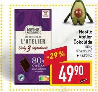 Billa Nestlé atelier čokoláda 100 g nabídka