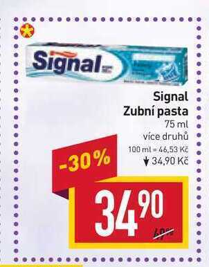 Billa Signal zubní pasta 75ml nabídka