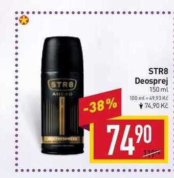 Billa Str8 deosprej 150 ml nabídka