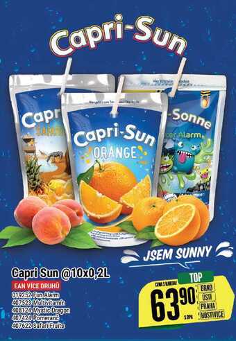 Tamda Foods Capri sun @10x0,2l nabídka