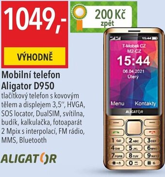 Globus Mobilní telefon Aligator D950 nabídka