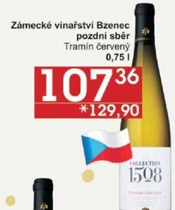 Jip Zámecké vinařství Bzenec pozdní sběr Tramín červený 0,75 L nabídka