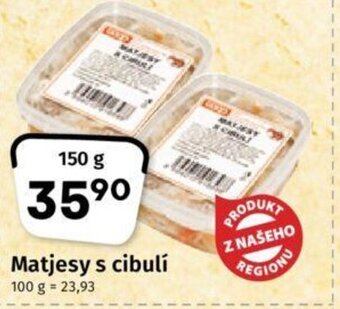 Coop Matjesy s cibulí nabídka