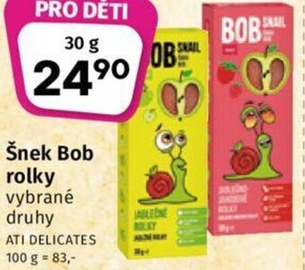 Šnek Bob rolky