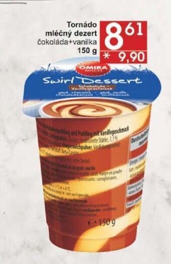 Jip Tornádo mléčný dezert čokoláda+vanilka 150 g nabídka