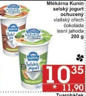 Jip Mlékárna Kunin selský jogurt ochucený nabídka
