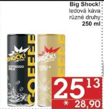 Jip Big Shock! ledová káva různé druhy 250 ml nabídka