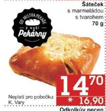 Jip Šáteček s marmeládou s tvarohem 70 g nabídka