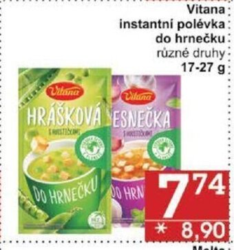 Jip Vitana instantní polévka do hrnečku různé druhy 17-27 g nabídka