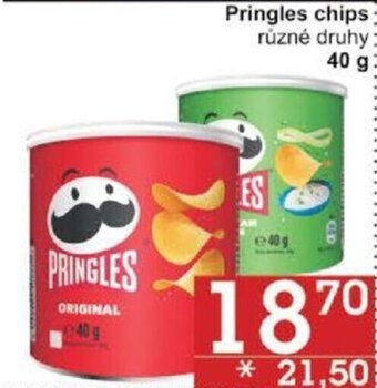 Jip Pringles chips různé druhy 40 g nabídka
