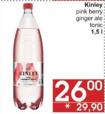 Jip Kinley pink berry ginger ale tonic 1,5 l. nabídka