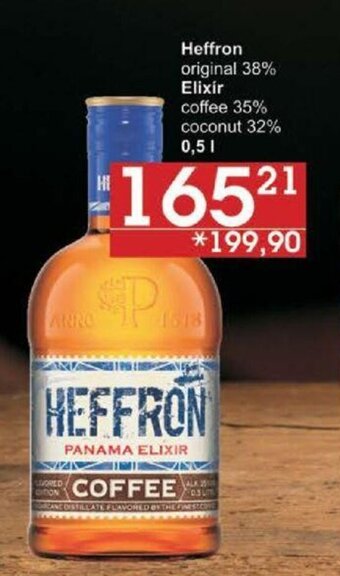 Jip Heffron original 38% Elixir coffee 35% coconut 32% 0,5 l. nabídka
