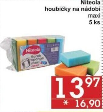 Jip Niteola houbičky na nádobí maxi 5 ks nabídka