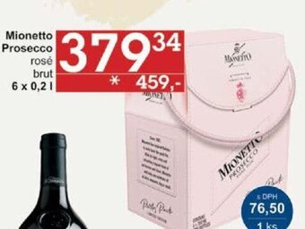 Jip Mionetto Prosecco rosé brut 6 x 0,2 l. nabídka