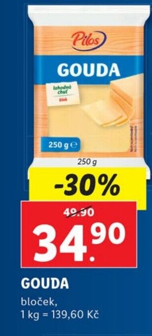 Lidl GOUDA nabídka
