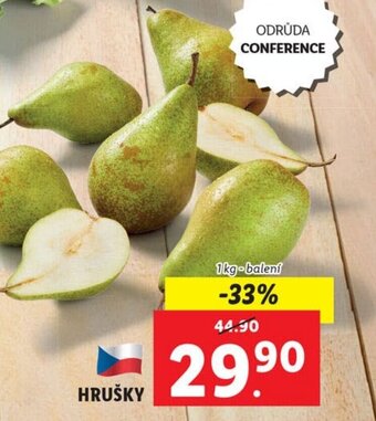 Lidl HRUŠKY nabídka