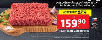 Lidl HOVĚZÍ MLETÉ MASO 100% XXL nabídka