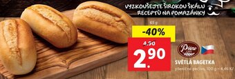 Lidl SVĚTLÁ BAGETKA nabídka