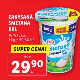 Lidl ZAKYSANÁ SMETANA XXL nabídka