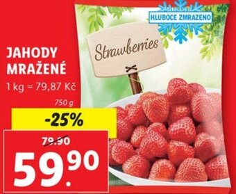 Lidl JAHODY MRAZENÉ nabídka