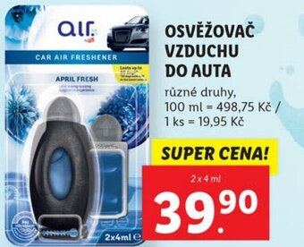 Lidl OSVĚŽOVAČ VZDUCHU DO AUTA nabídka