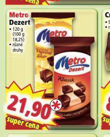 Norma Metro dezert nabídka