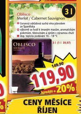 Norma Cabernet sauvignon nabídka
