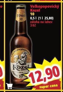 Norma Pivo velkopopovický kozel nabídka