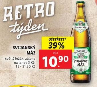 Lidl Pivo svijanský máz nabídka
