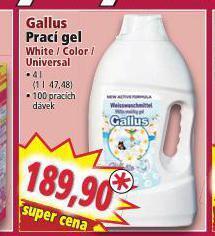 Norma Gallus prací gel nabídka