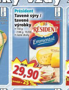 Norma Président tavený sýr nabídka