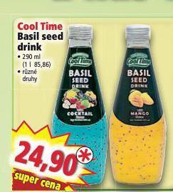 Norma Cool time basil seed drink nabídka