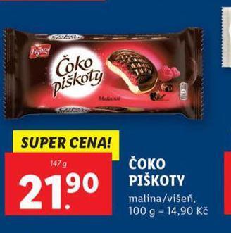 Lidl Čoko piškoty nabídka