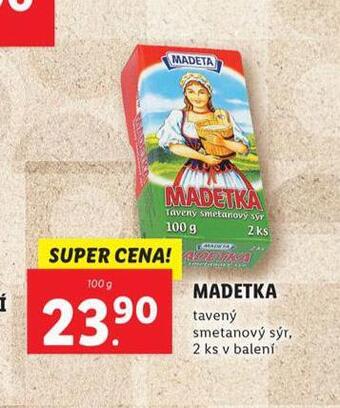 Lidl Madetka tavený sýr nabídka