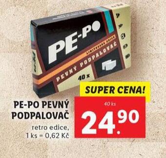 Lidl Pe-po pevný podpalovač nabídka