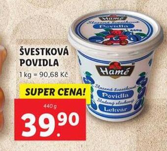 Lidl Švestková povidla nabídka