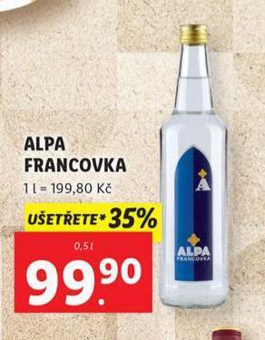 Lidl Alpa francovka nabídka